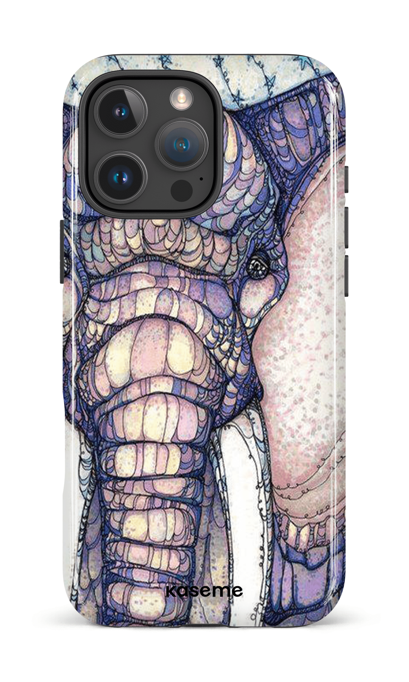 iPhone 16 Pro Max Impact Case Mosaic Elephant -