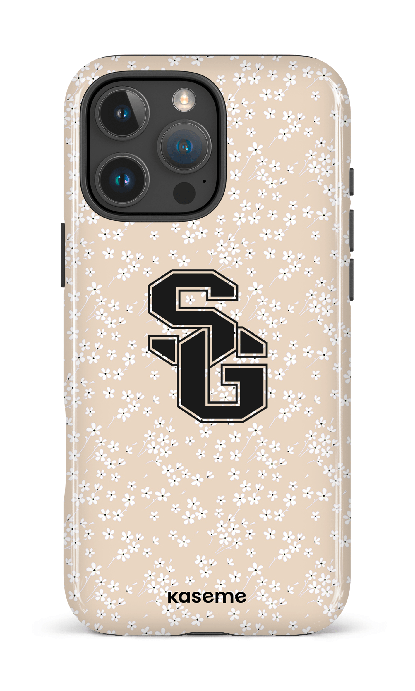 iPhone 16 Pro Max Impact Case Posy Beige x Dragons -