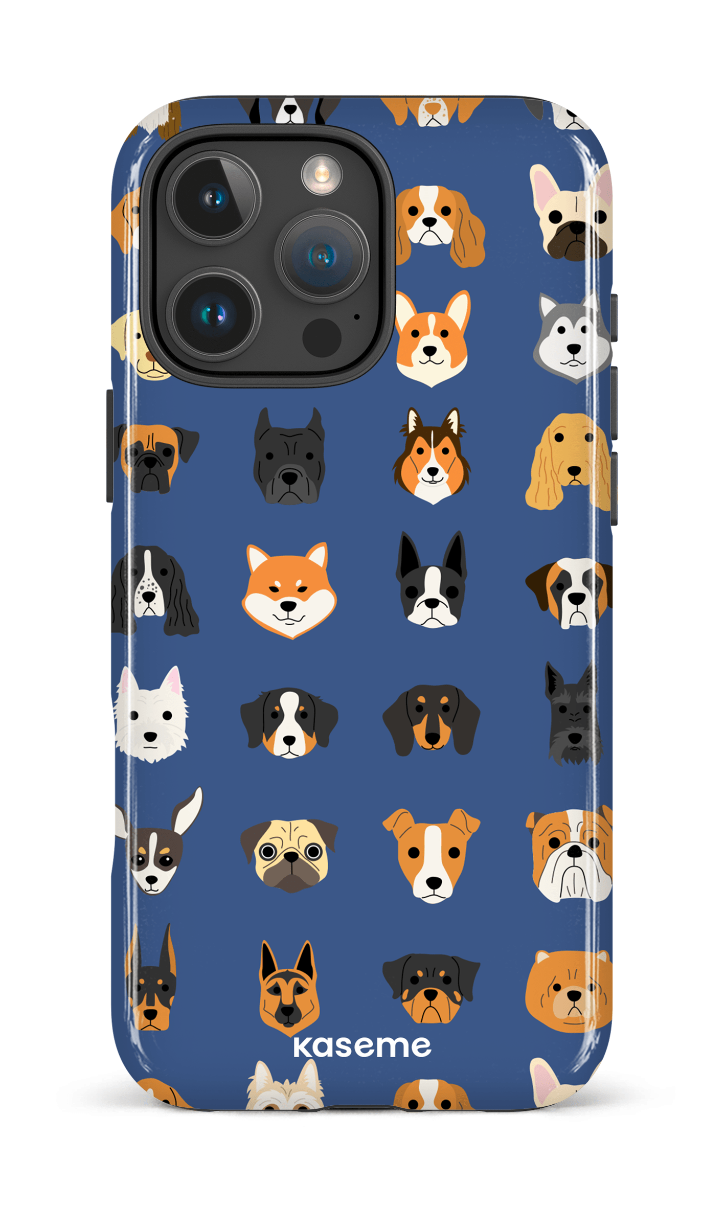 iPhone 16 Pro Max Impact Case Pup blue -
