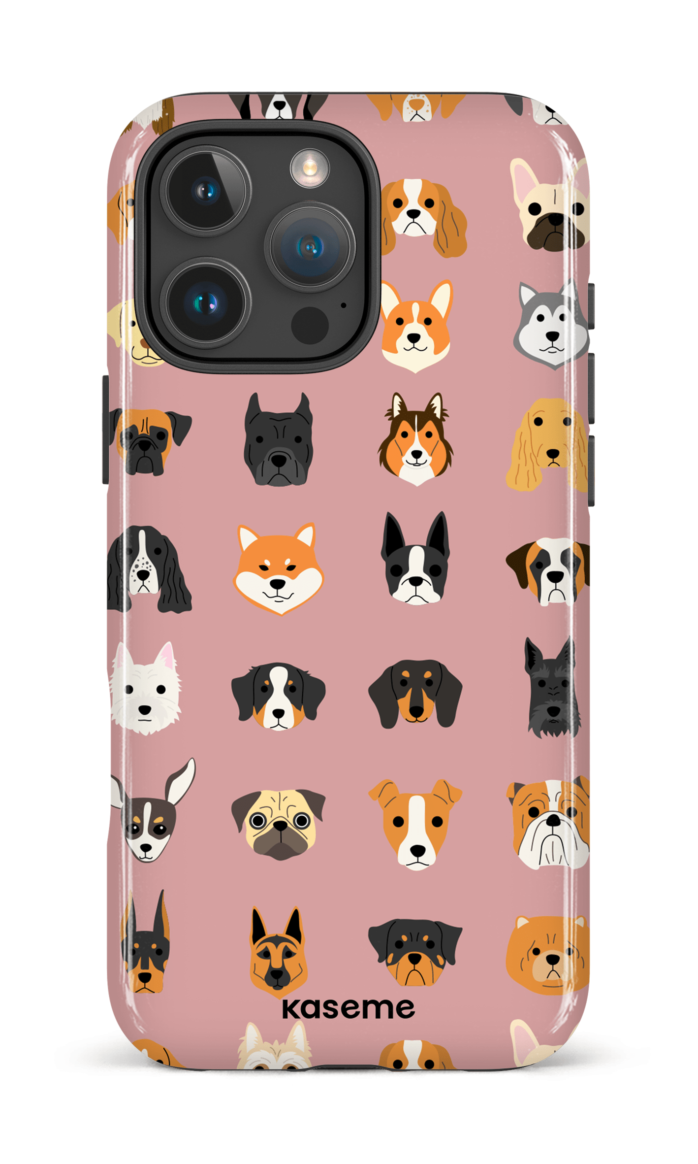 iPhone 16 Pro Max Impact Case Pup pink -