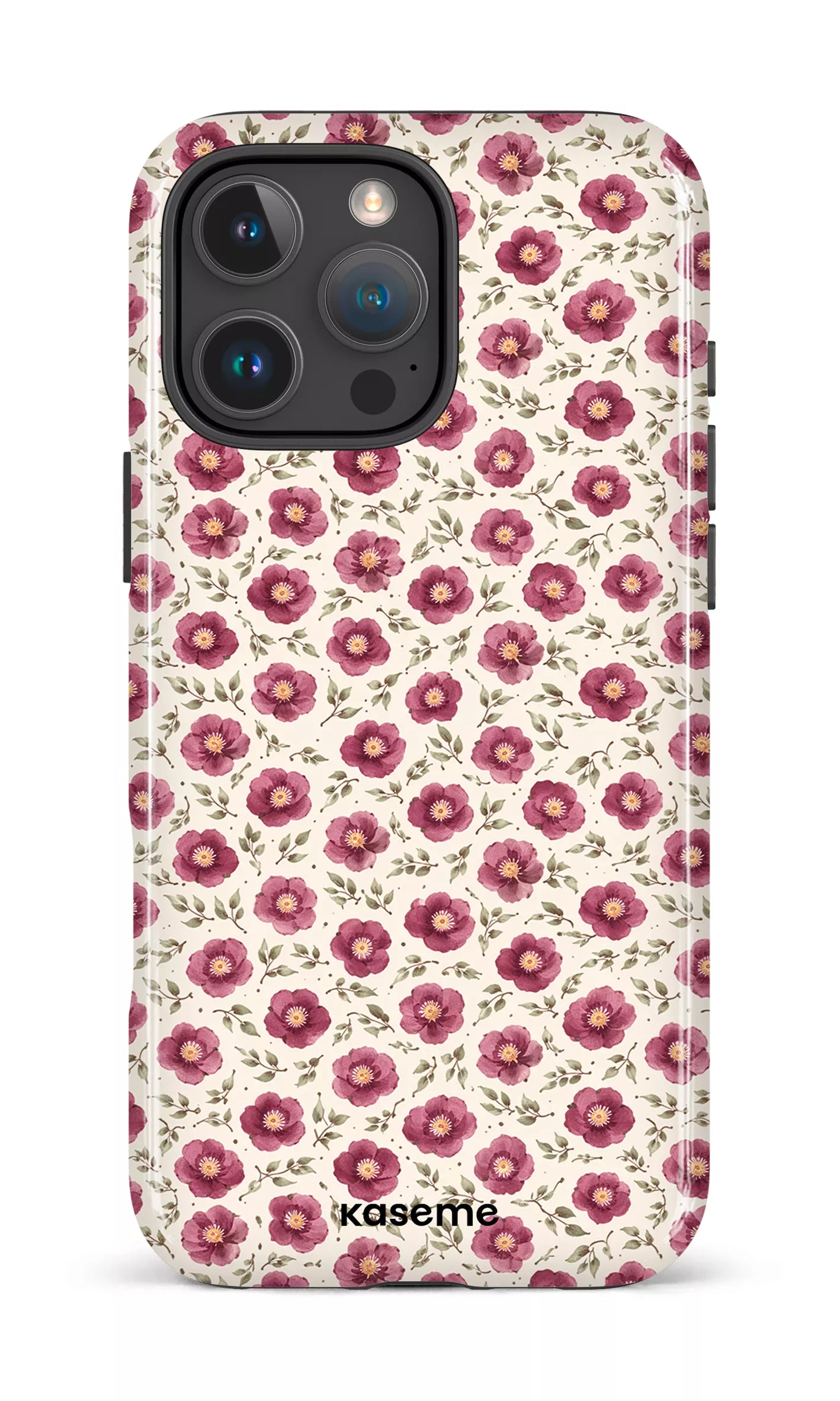 iPhone 16 Pro Max Impact Case Ruby Bloom -