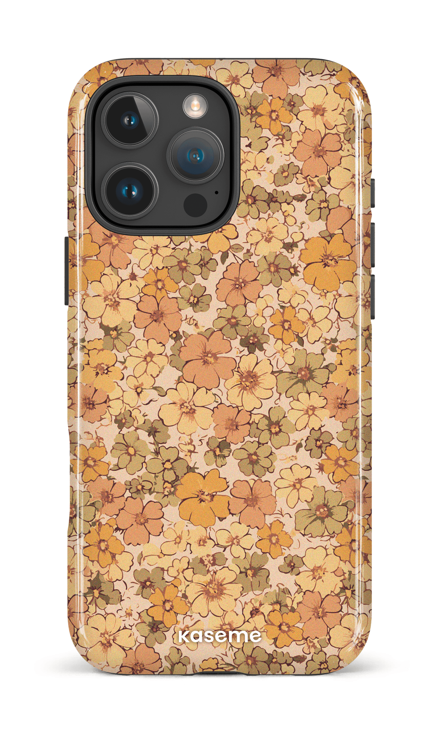 iPhone 16 Pro Max Impact Case Rustic Romance Yellow -