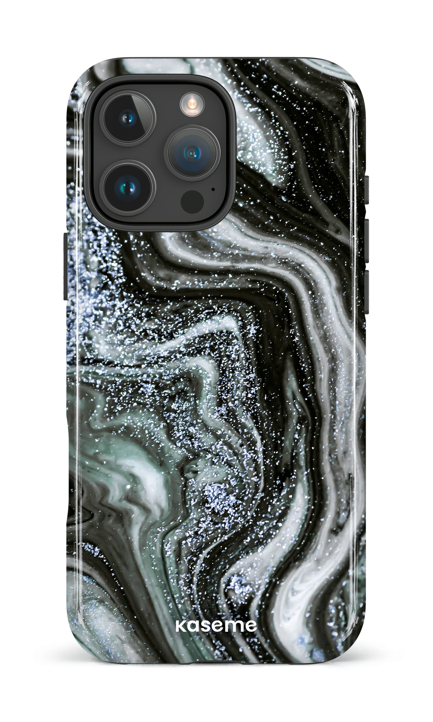 iPhone 16 Pro Max Impact Case Shimmering Secrets Blue -