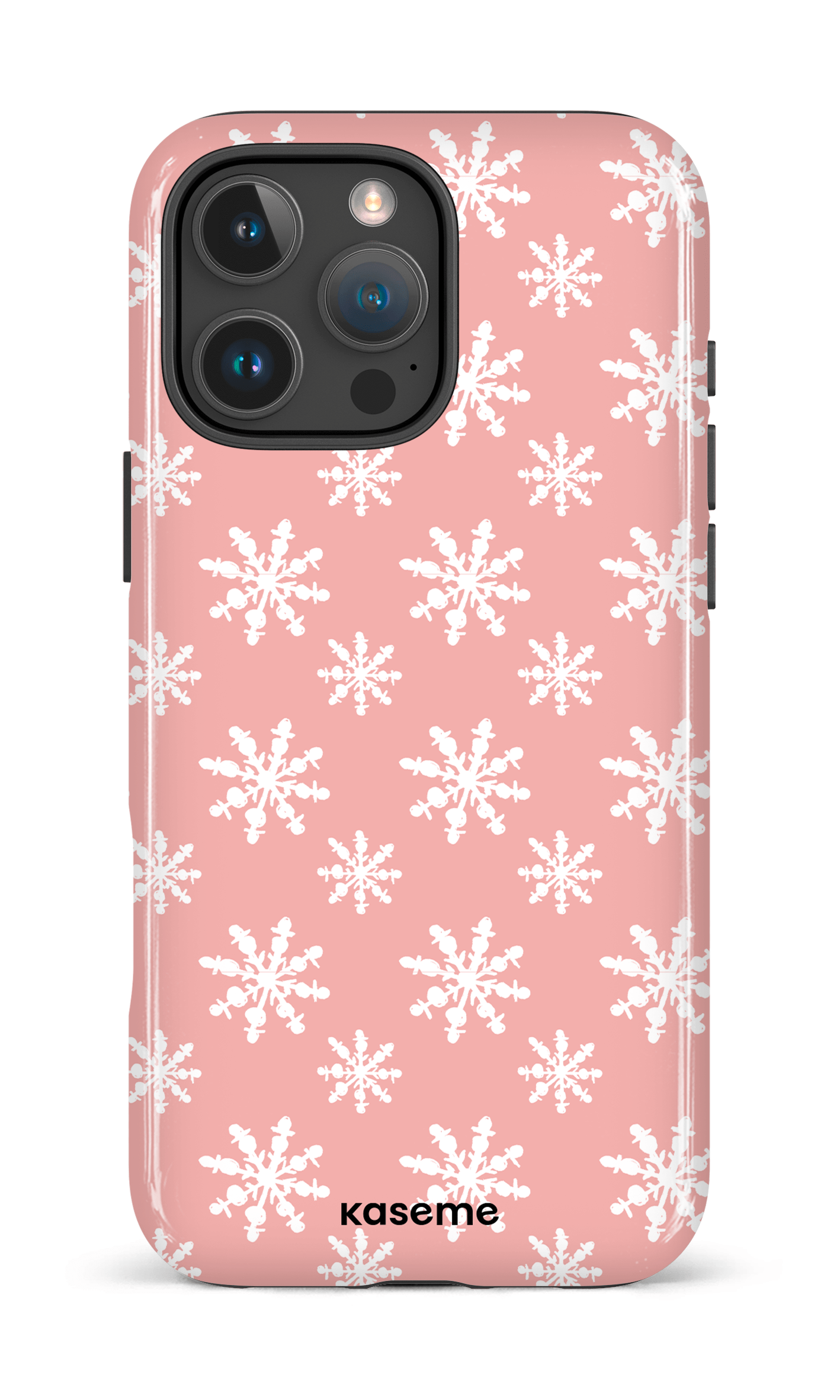 iPhone 16 Pro Max Impact Case Snowy Serenity pink -