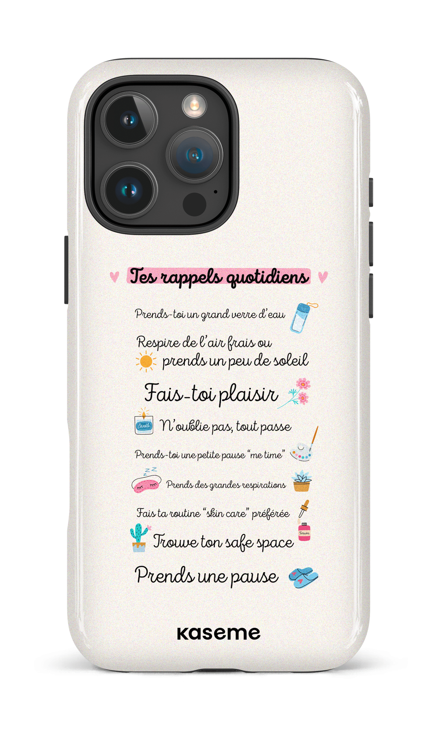 iPhone 16 Pro Max Impact Case Tes rappels quotidiens -