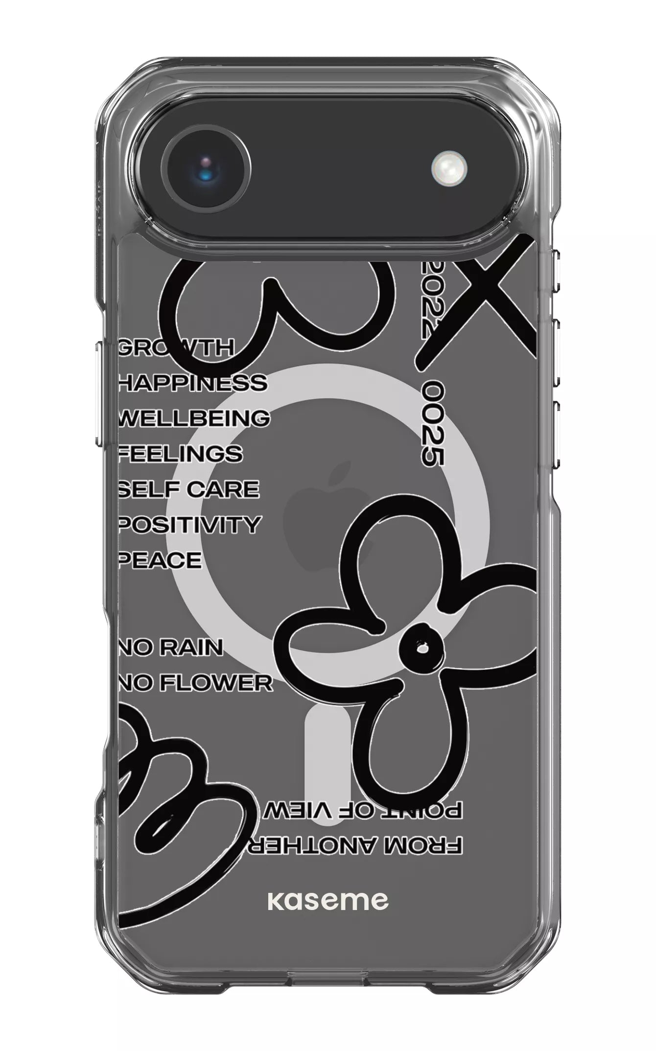iPhone 17 Air Clear Case Magsafe Feelings black Clear Case -