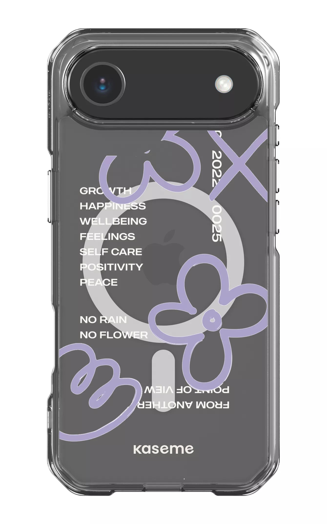 iPhone 17 Air Clear Case Magsafe Feelings purple Clear Case -