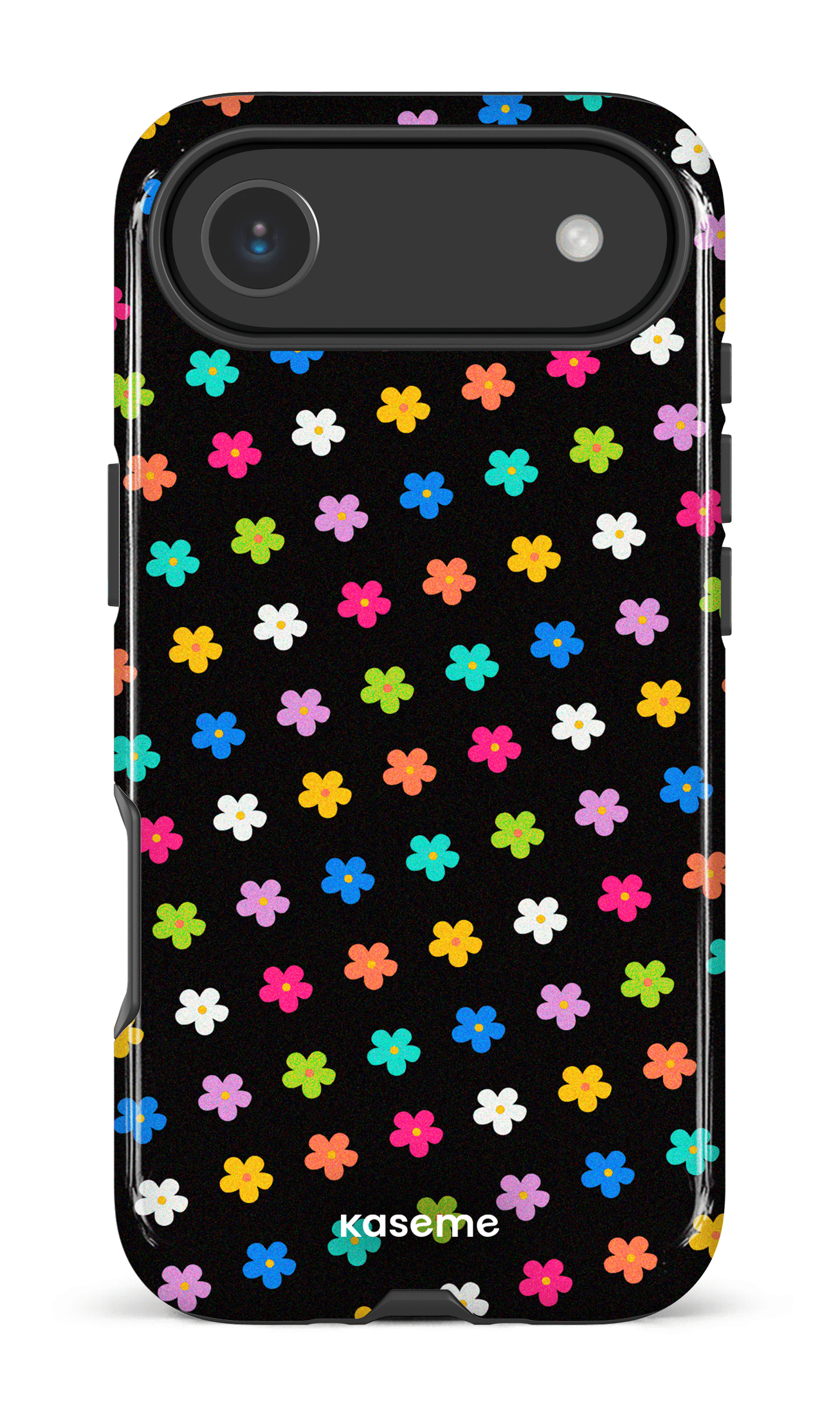 iPhone 17 Air Impact Case Joyful Flowers Black -