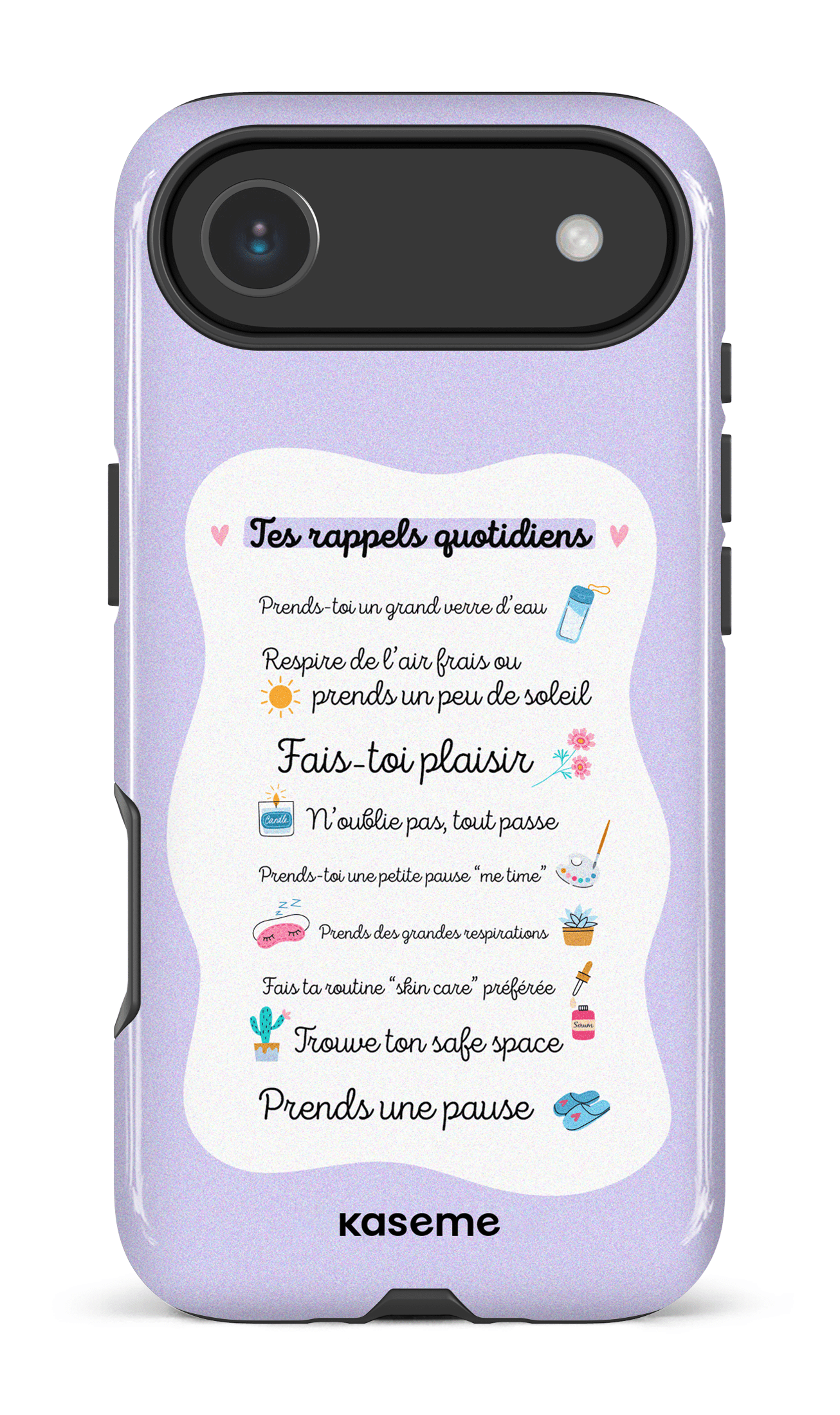 iPhone 17 Air Impact Case Tes rappels quotidiens purple -