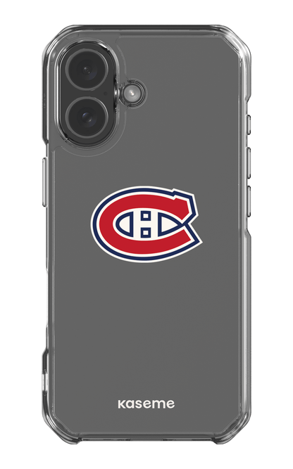 iPhone 17 Clear Case Canadiens Logo Clear -