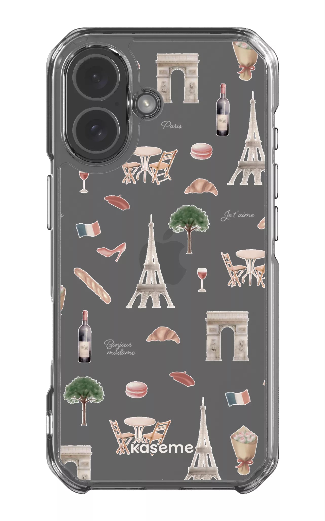 iPhone 17 Clear Case Je t'aime Paris Clear Case -