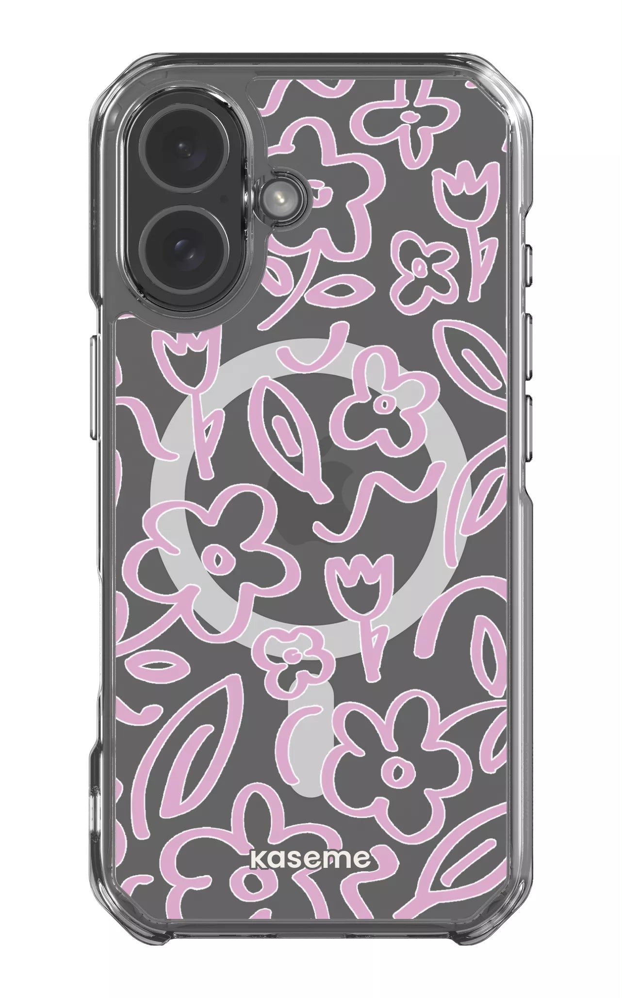 iPhone 17 Clear Case Magsafe Brooklyn pink Clear Case -