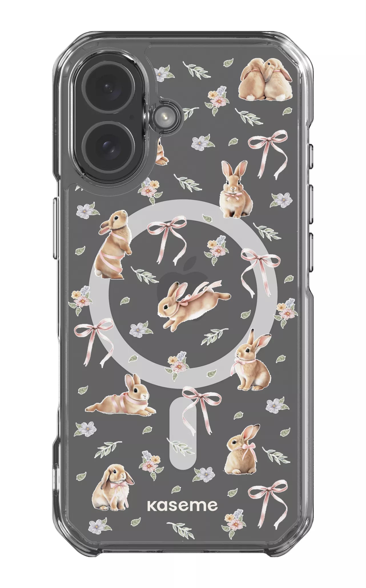 iPhone 17 Clear Case Magsafe Bunny Bloom Clear Case -