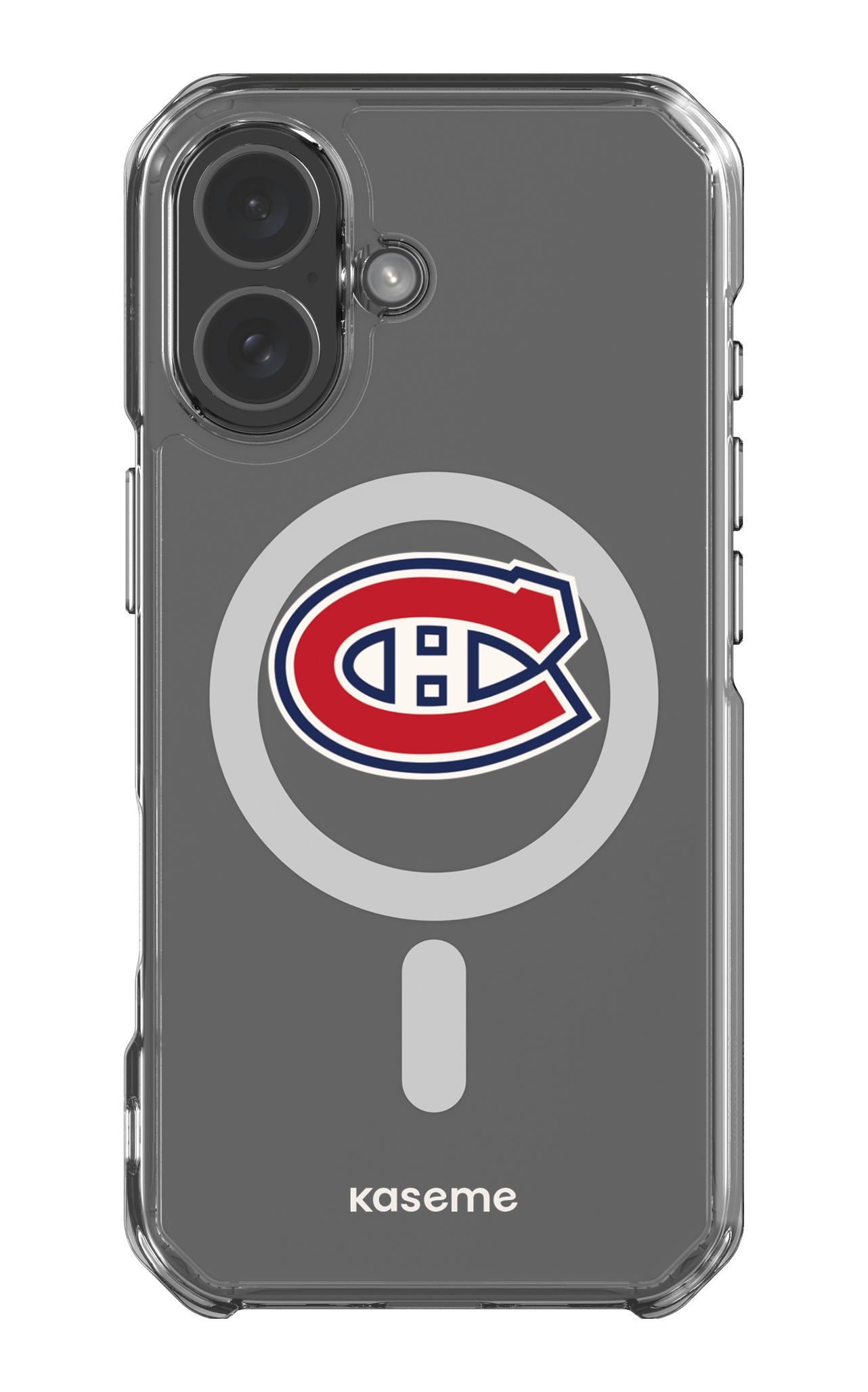 iPhone 17 Clear Case Magsafe Canadiens Logo Clear -