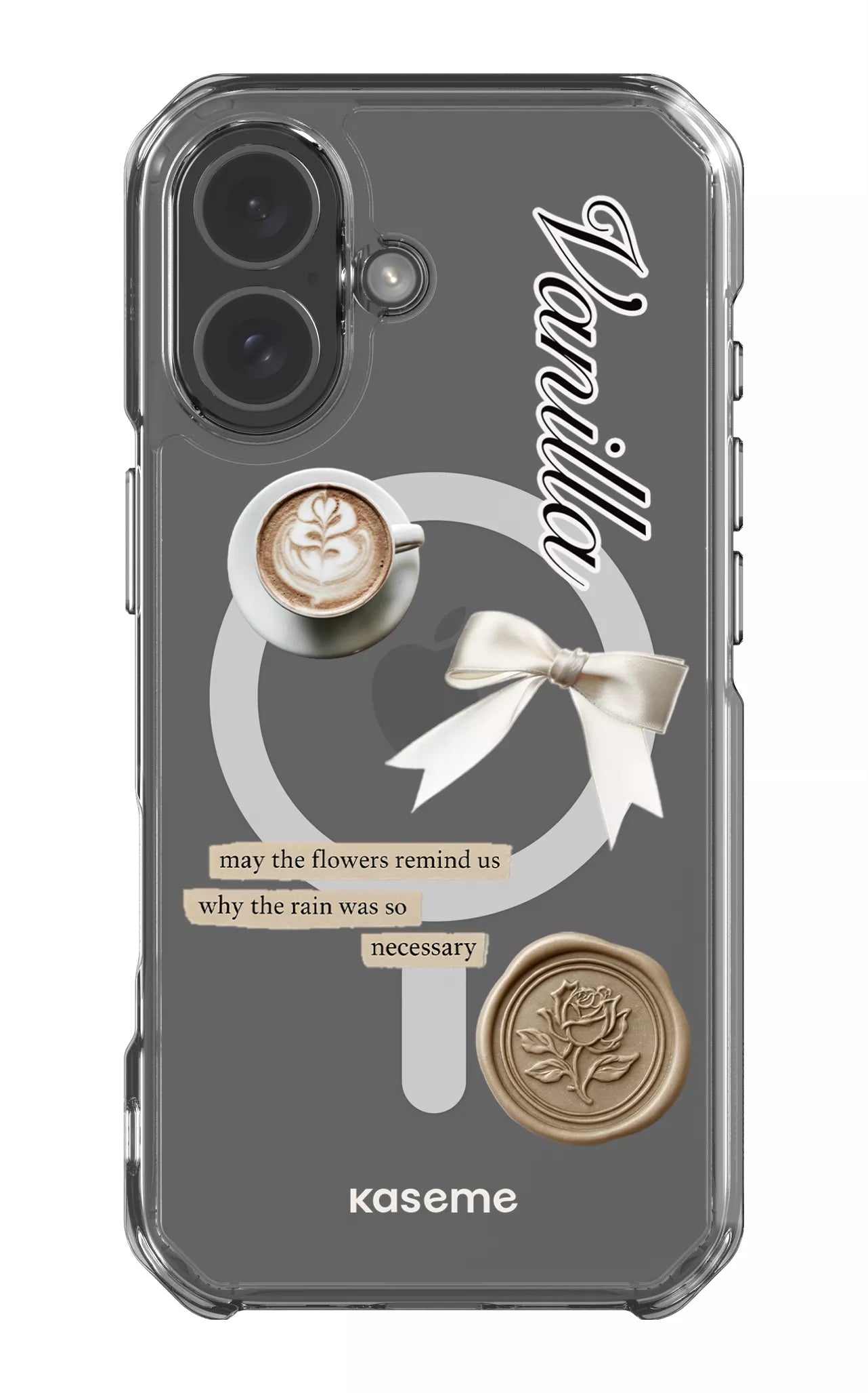 iPhone 17 Clear Case Magsafe Cashmere Clear Case -