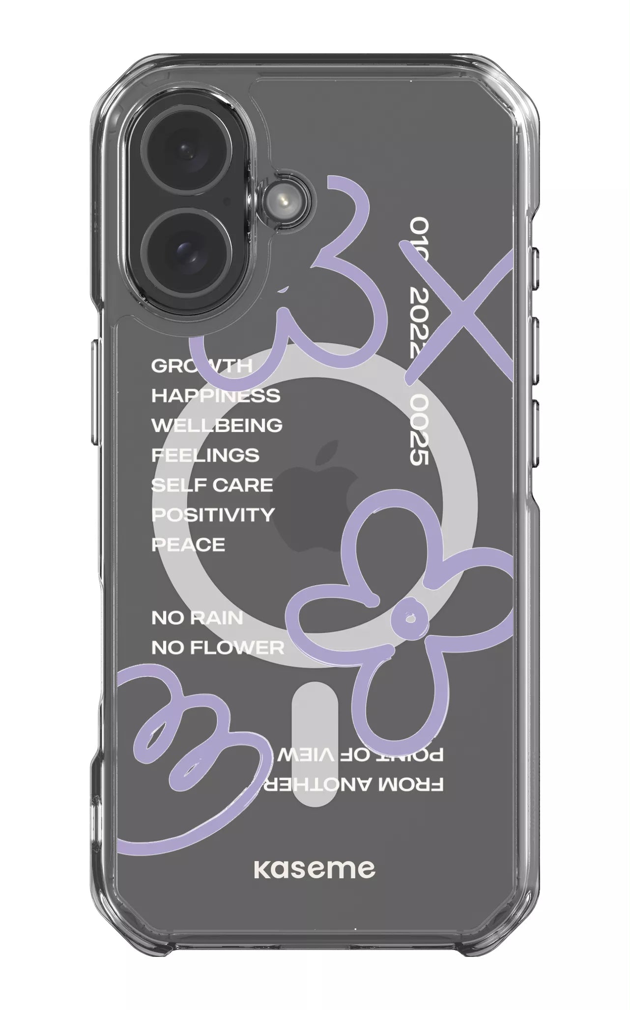 iPhone 17 Clear Case Magsafe Feelings purple Clear Case -