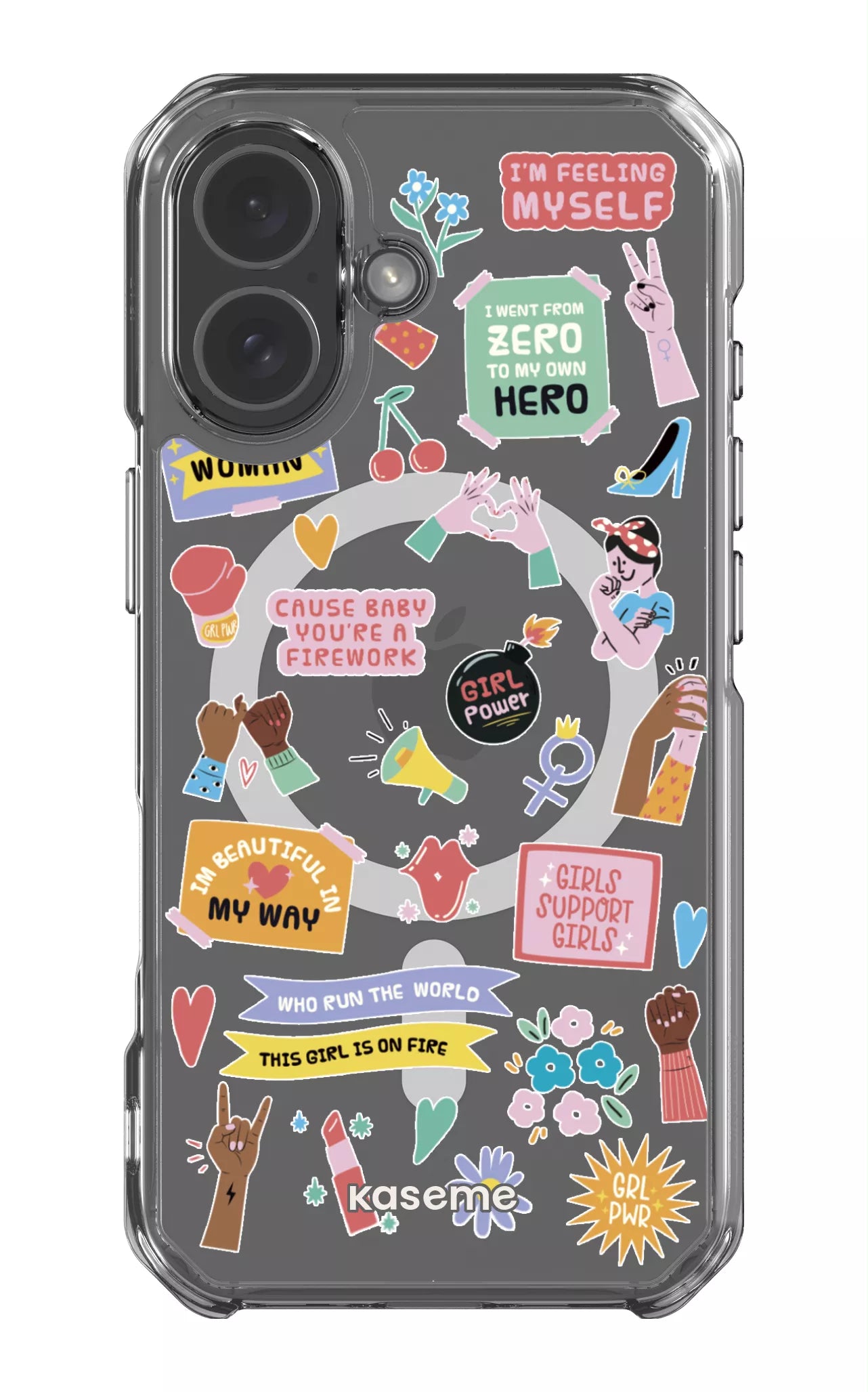 iPhone 17 Clear Case Magsafe Girl Boss Clear Case -