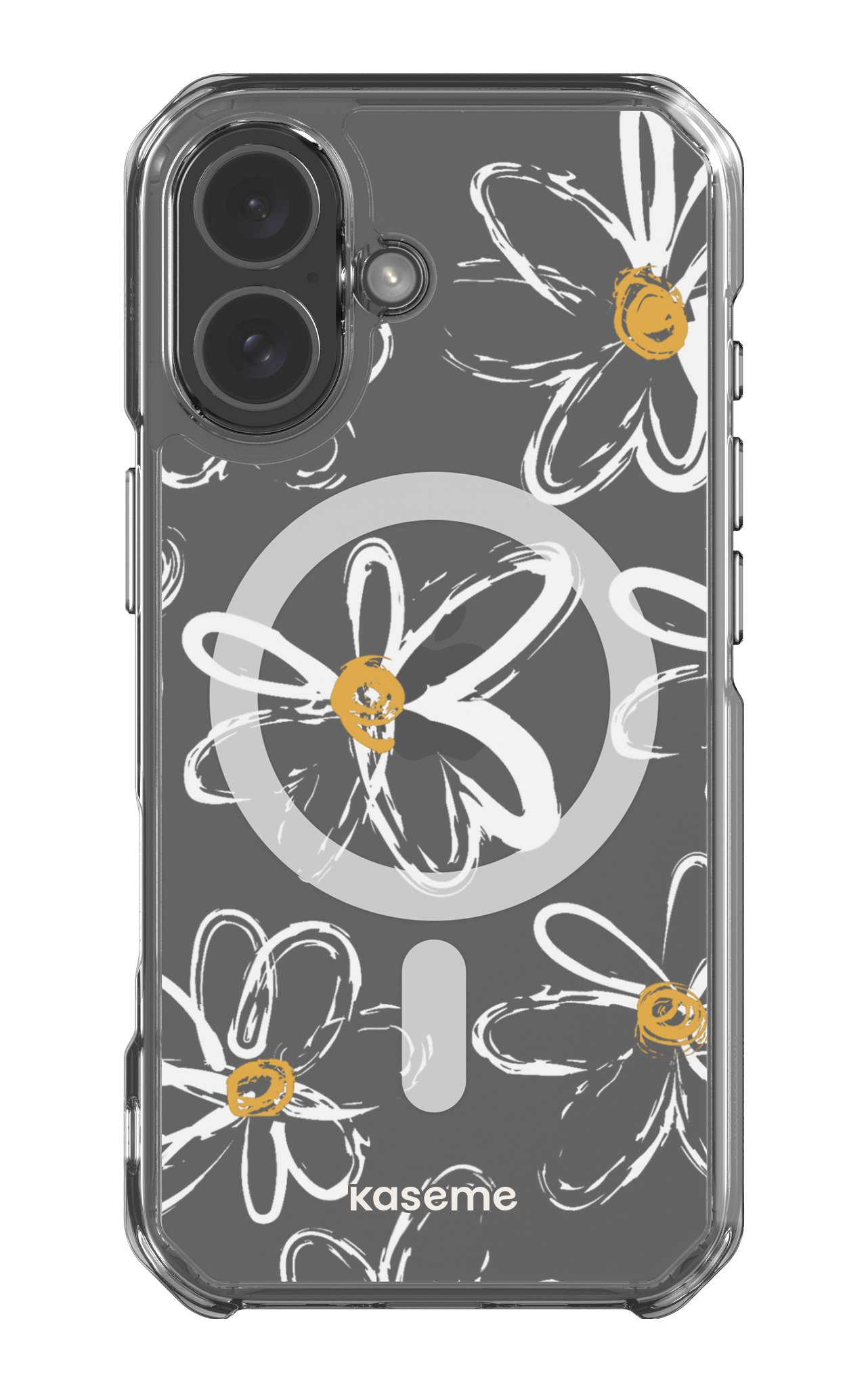iPhone 17 Clear Case Magsafe Give me flowers Clear Case -