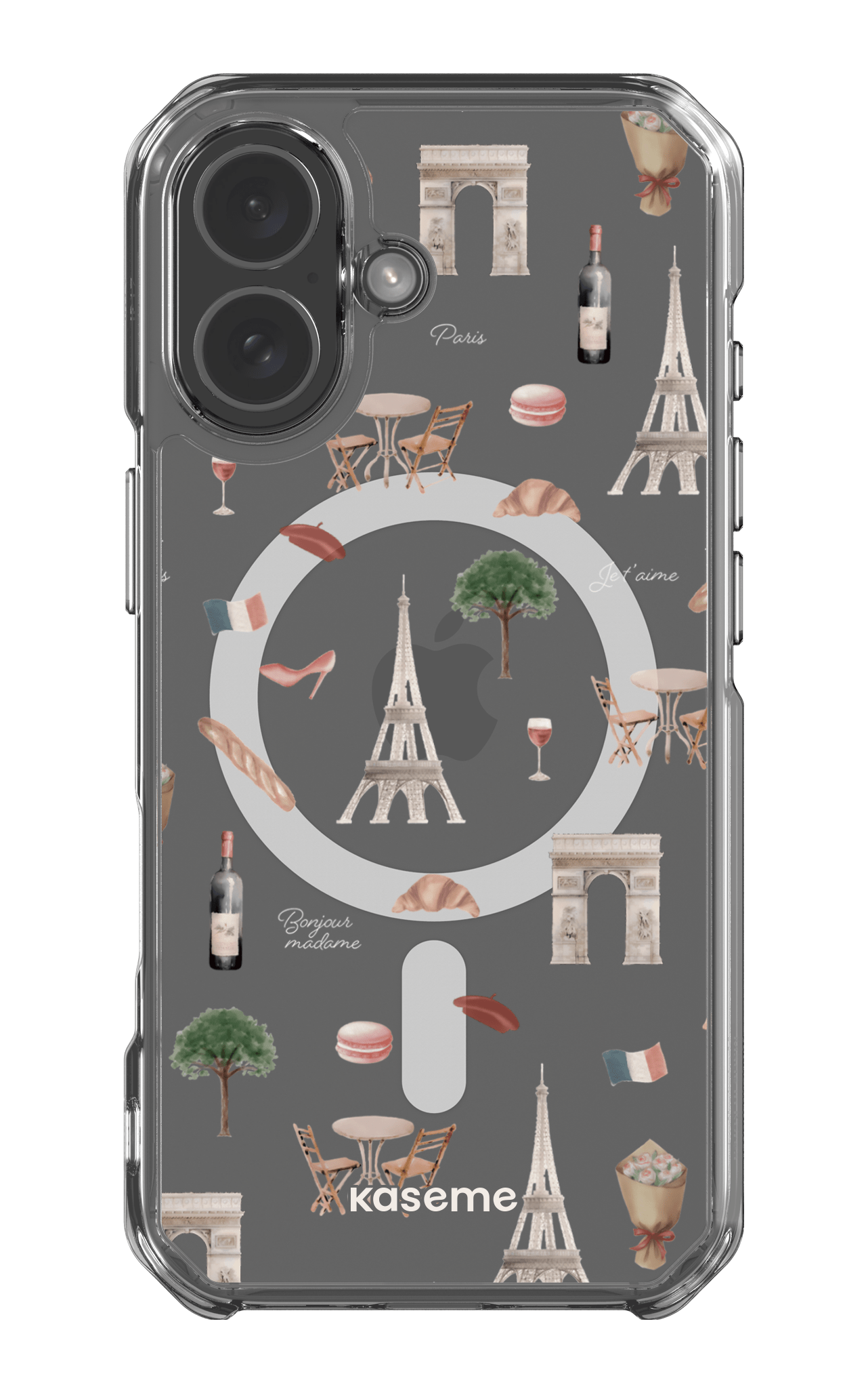 iPhone 17 Clear Case Magsafe Je t'aime Paris Clear Case -
