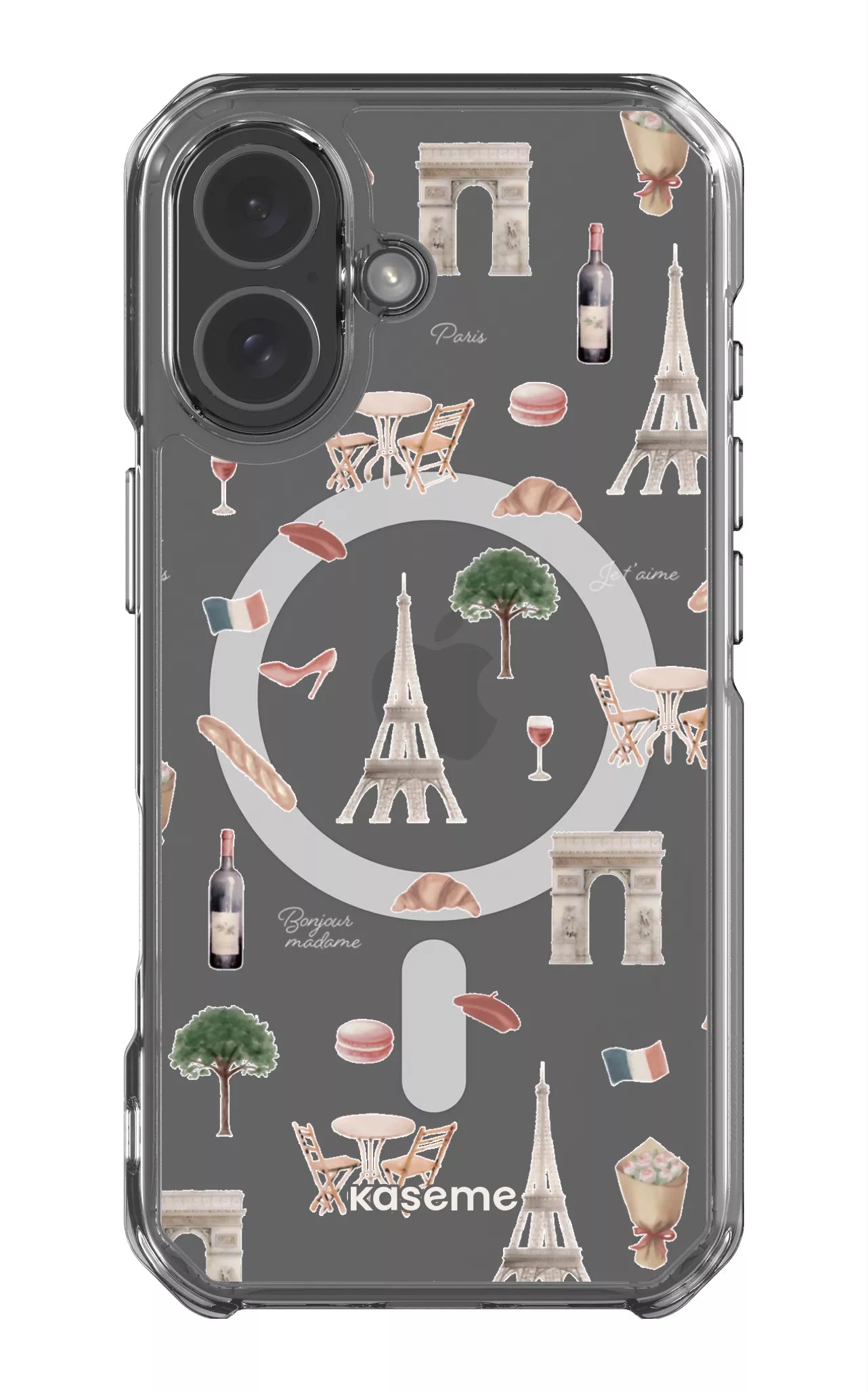 iPhone 17 Clear Case Magsafe Je t'aime Paris Clear Case -