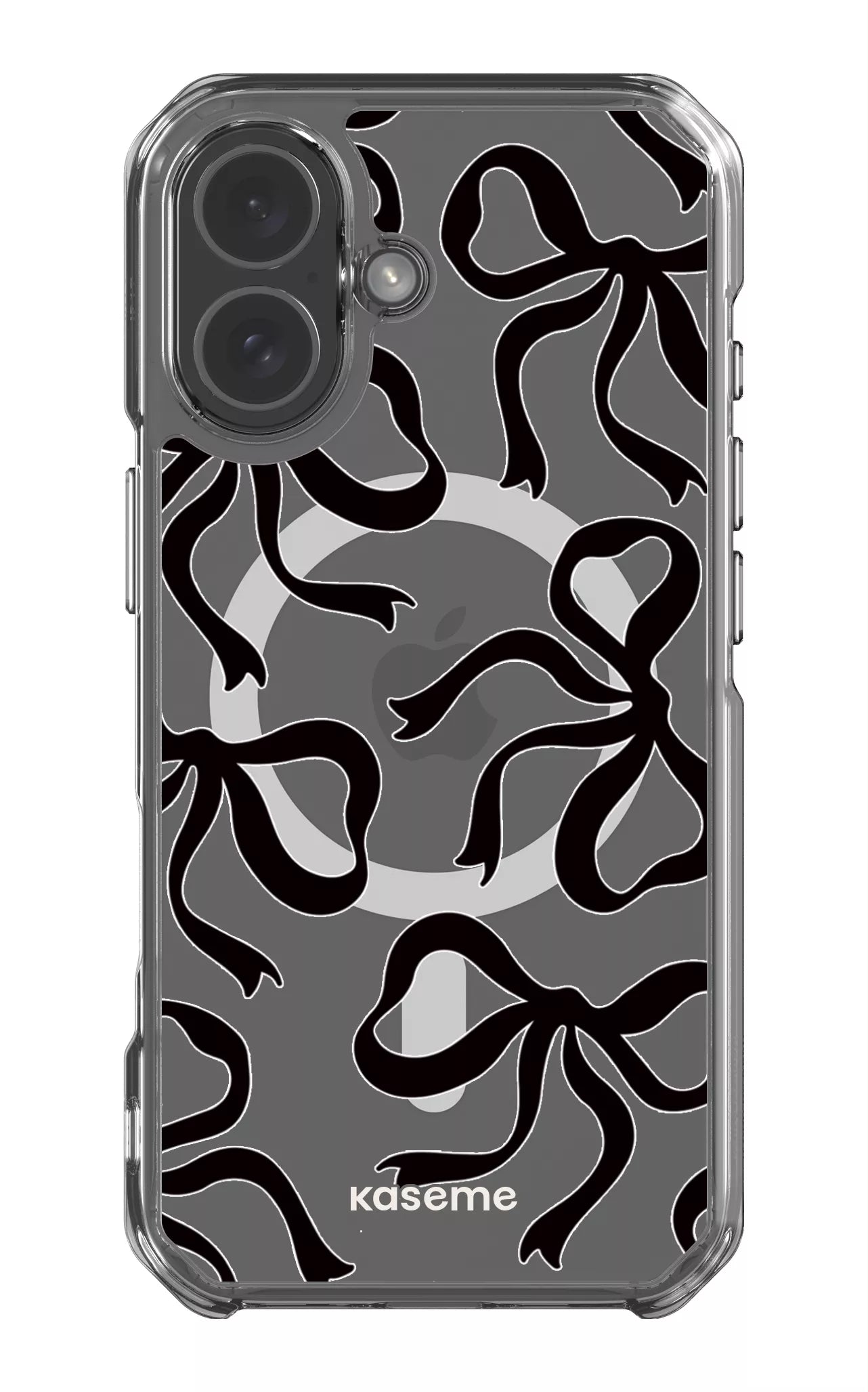 iPhone 17 Clear Case Magsafe Lace Black Clear Case -
