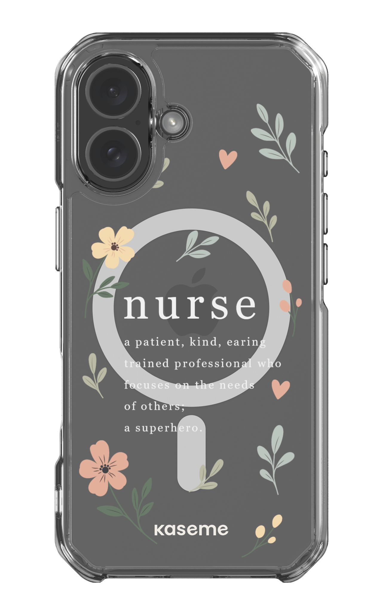 iPhone 17 Clear Case Magsafe With Heart Clear Case -