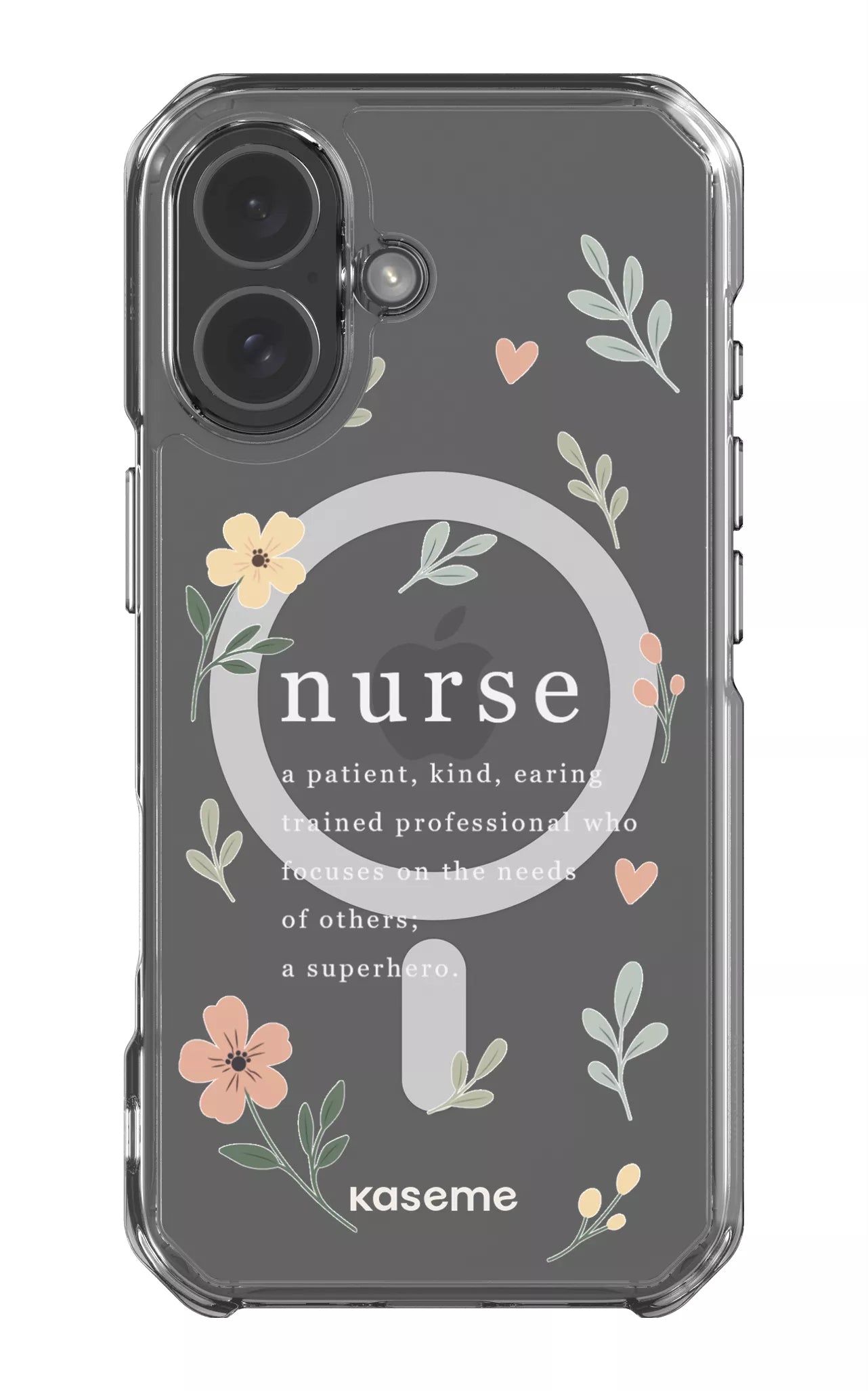 iPhone 17 Clear Case Magsafe With Heart Clear Case -