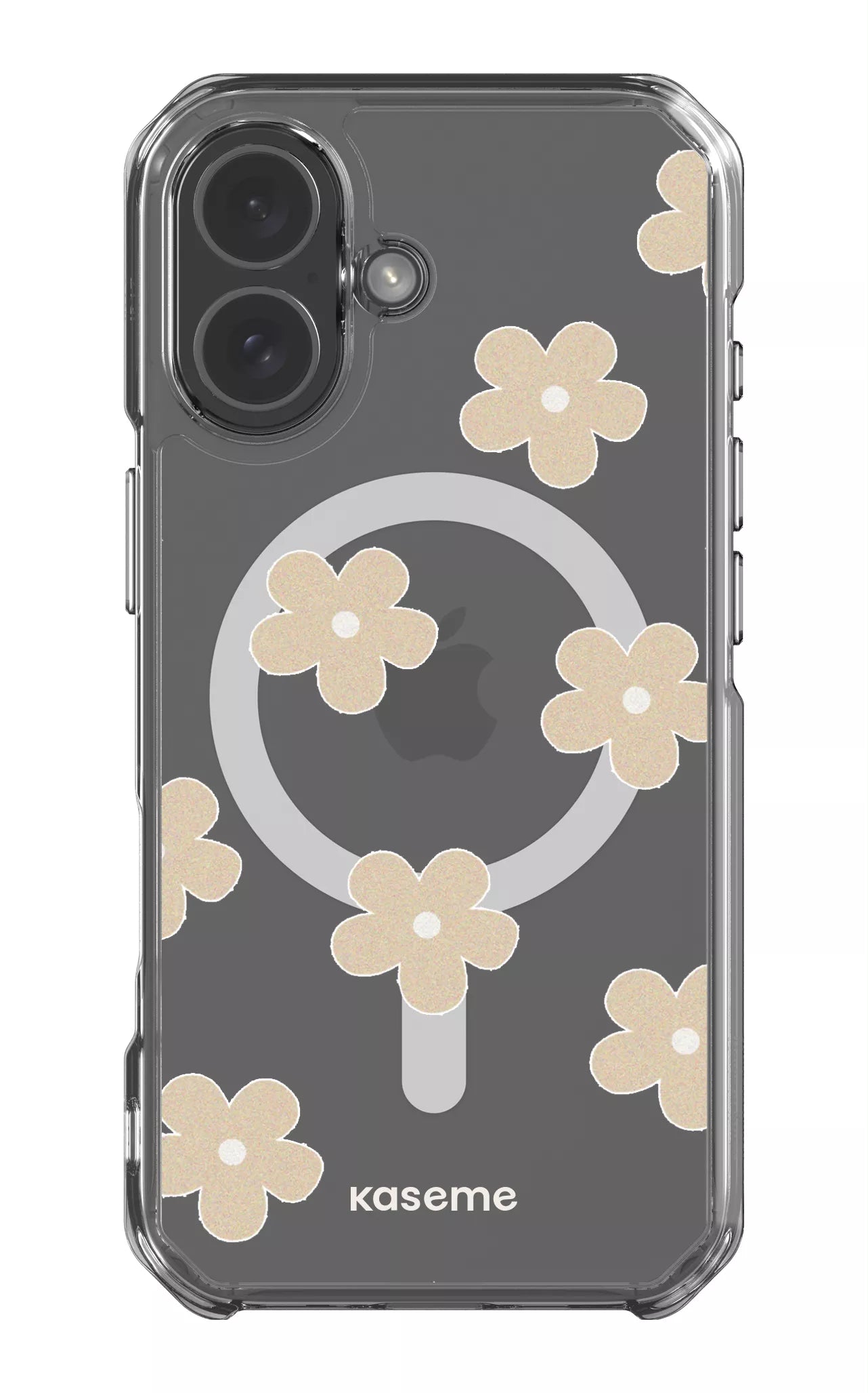 iPhone 17 Clear Case Magsafe Woodstock Beige Clear Case -