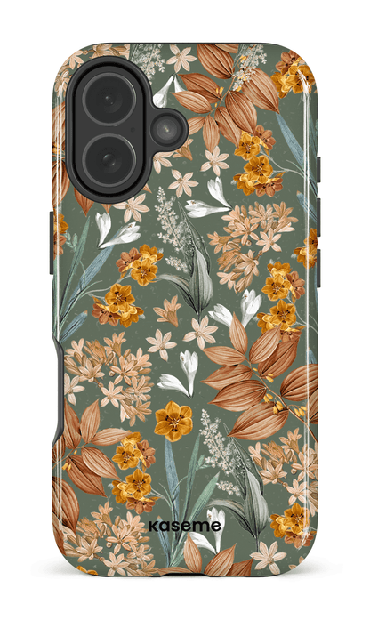 iPhone 17 Impact Case Autumn Leaves Green -