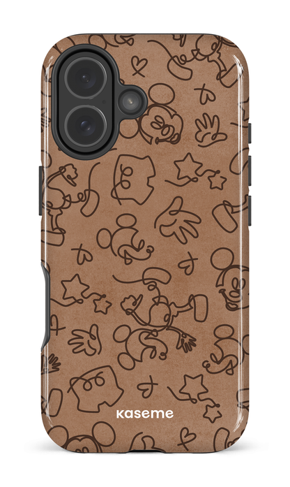 iPhone 17 Impact Case Doodle Mocha -