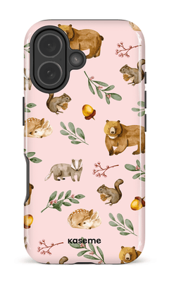 iPhone 17 Impact Case Furry Forest Pink -