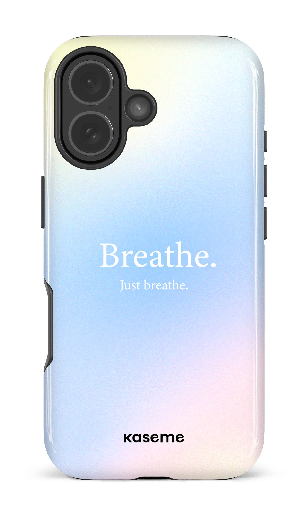 iPhone 17 Impact Case Just breathe blue -