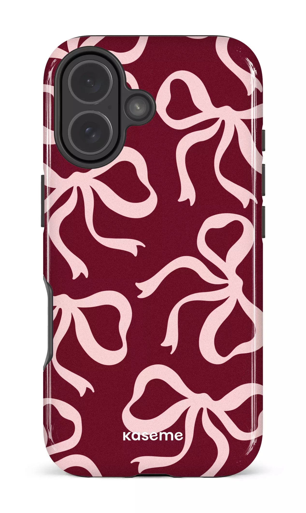 iPhone 17 Impact Case Lace Burgundy & Pink -