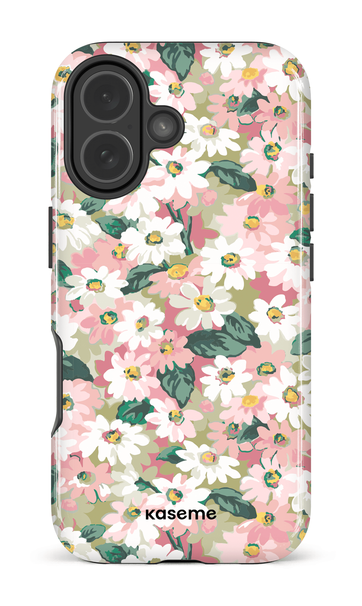 iPhone 17 Impact Case Mosaic of blooms green -