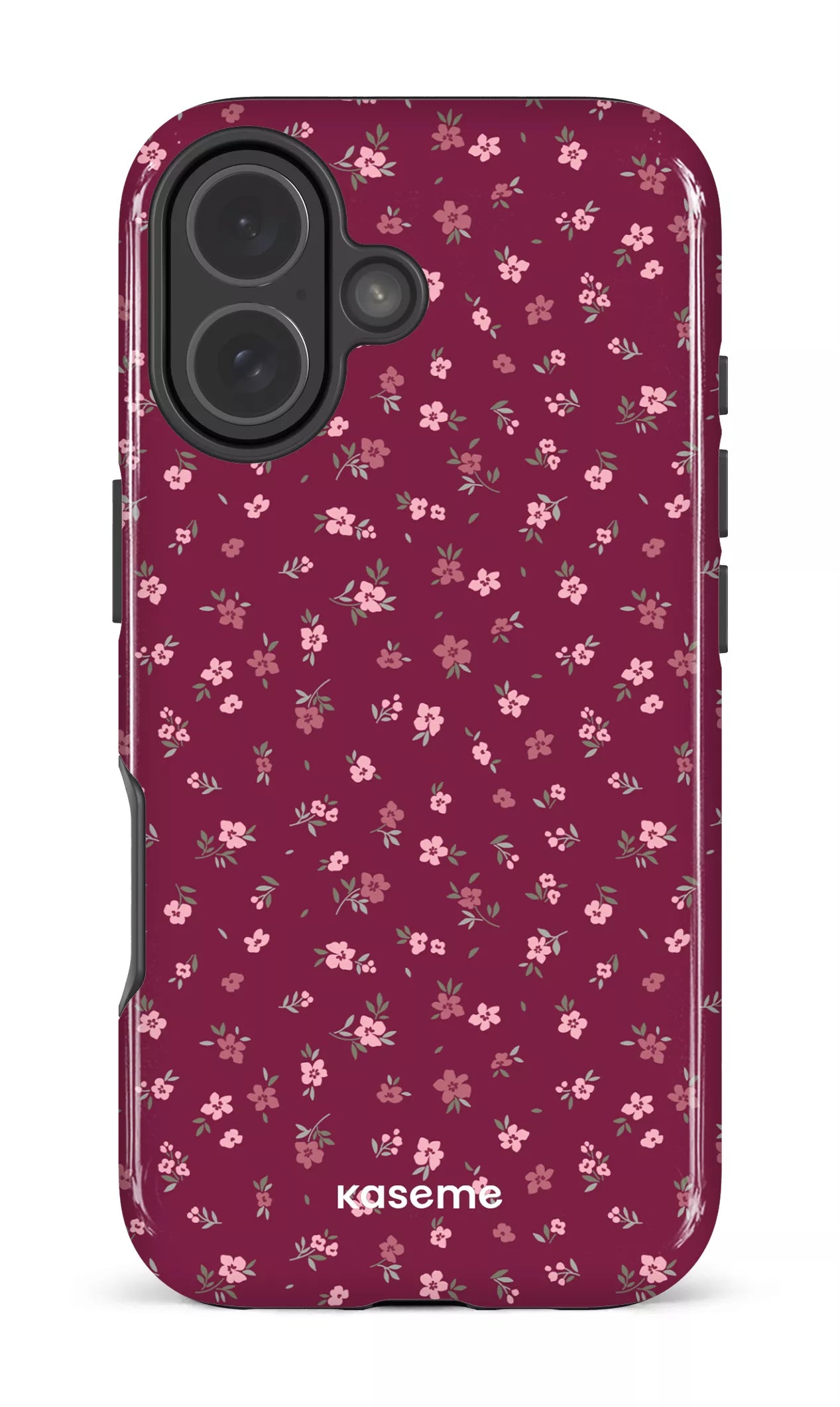 iPhone 17 MagSage - Impact Case Porcelain Blossom Burgundy -