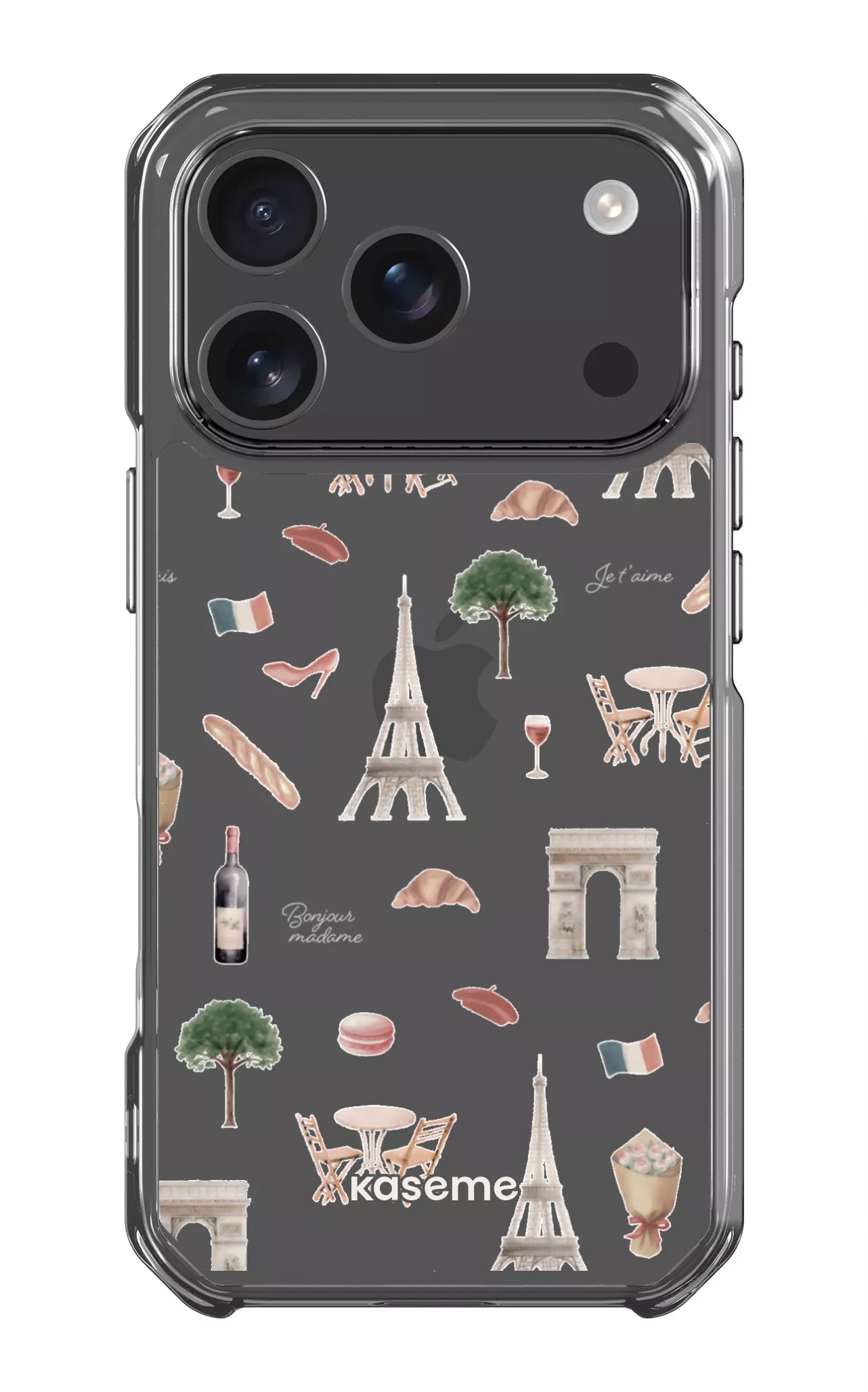 iPhone 17 Pro Clear Case Je t'aime Paris Clear Case -