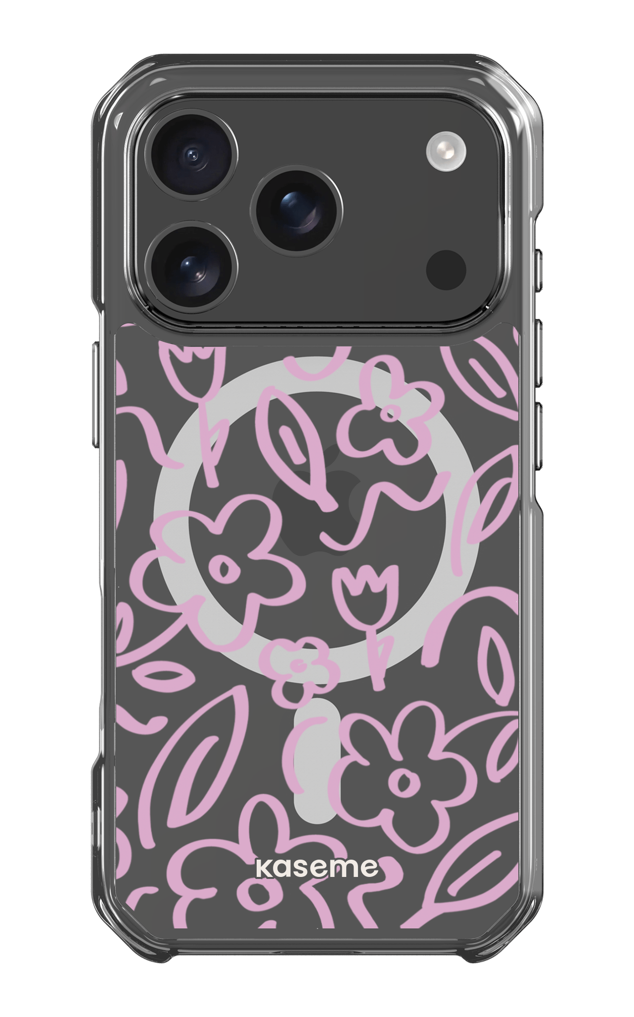 iPhone 17 Pro Clear Case Magsafe Brooklyn pink Clear Case -