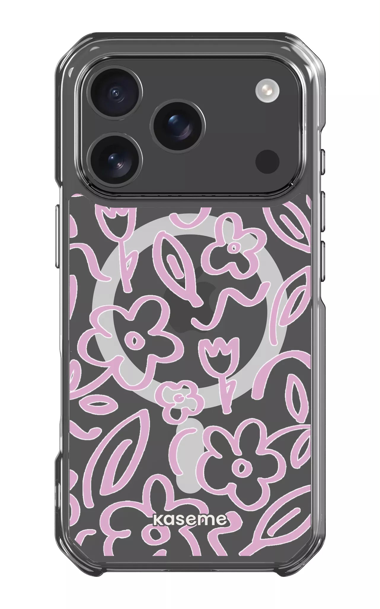 iPhone 17 Pro Clear Case Magsafe Brooklyn pink Clear Case -