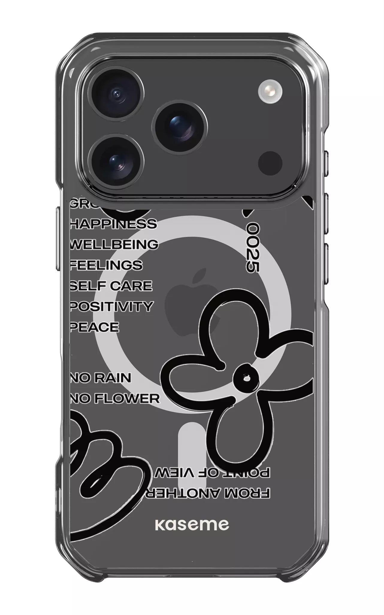 iPhone 17 Pro Clear Case Magsafe Feelings black Clear Case -