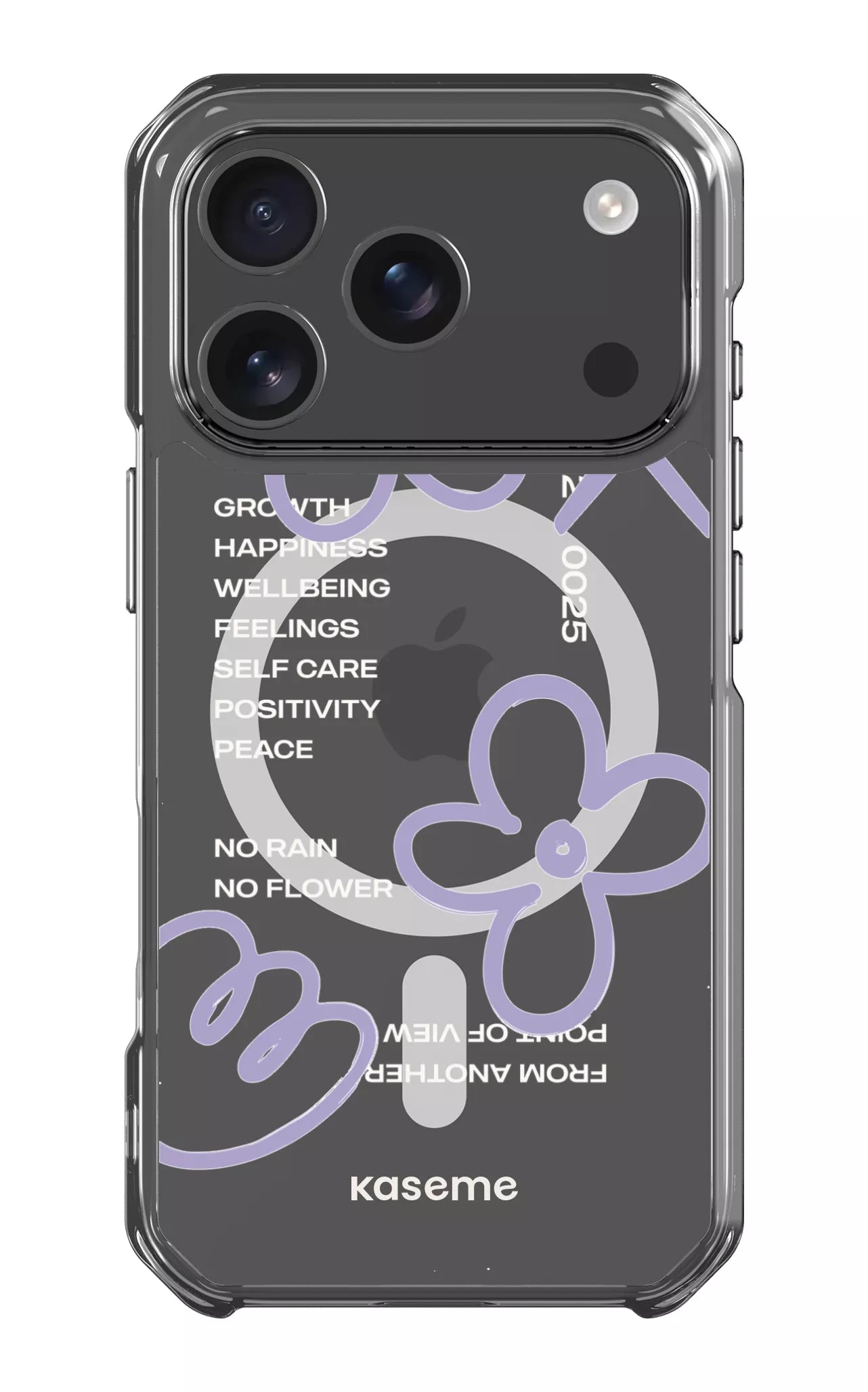 iPhone 17 Pro Clear Case Magsafe Feelings purple Clear Case -