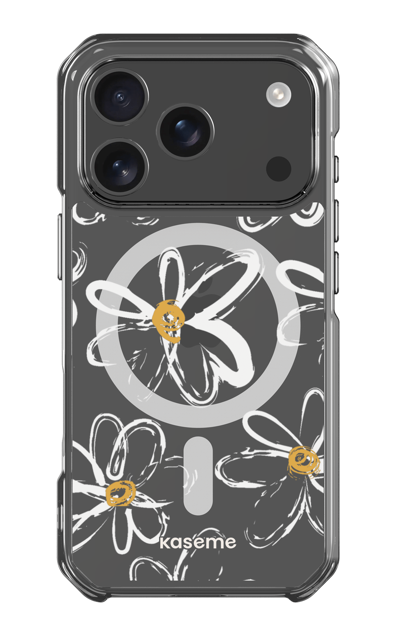 iPhone 17 Pro Clear Case Magsafe Give me flowers Clear Case -