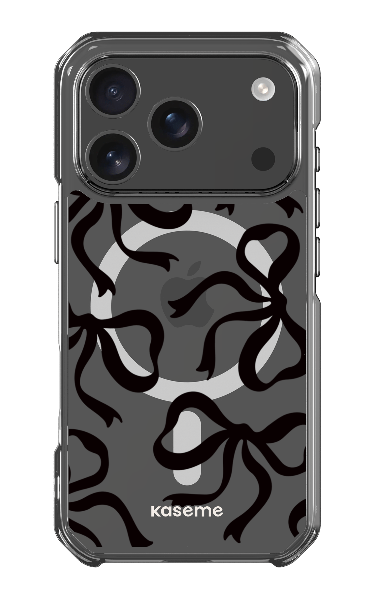 iPhone 17 Pro Clear Case Magsafe Lace Black Clear Case -