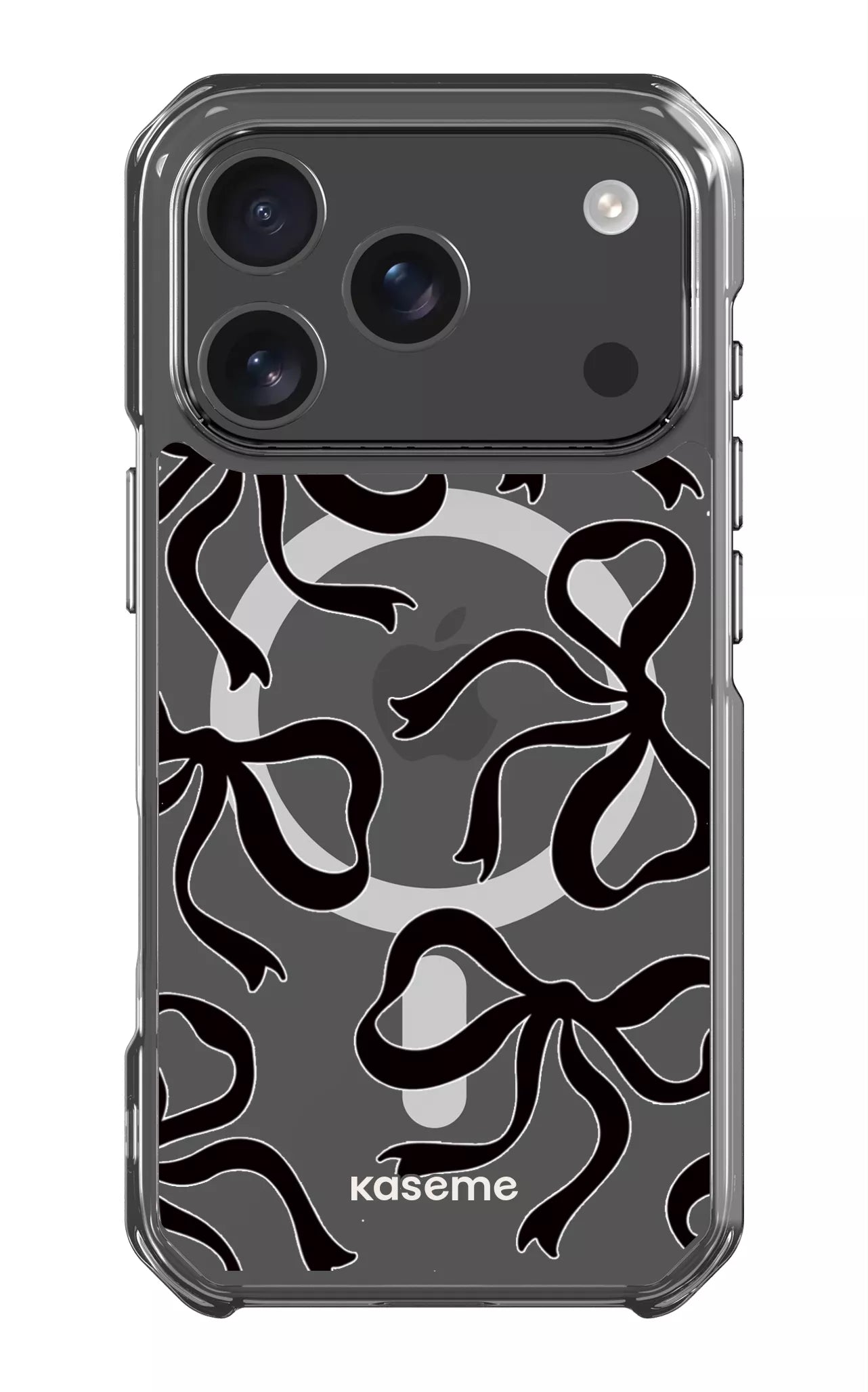 iPhone 17 Pro Clear Case Magsafe Lace Black Clear Case -