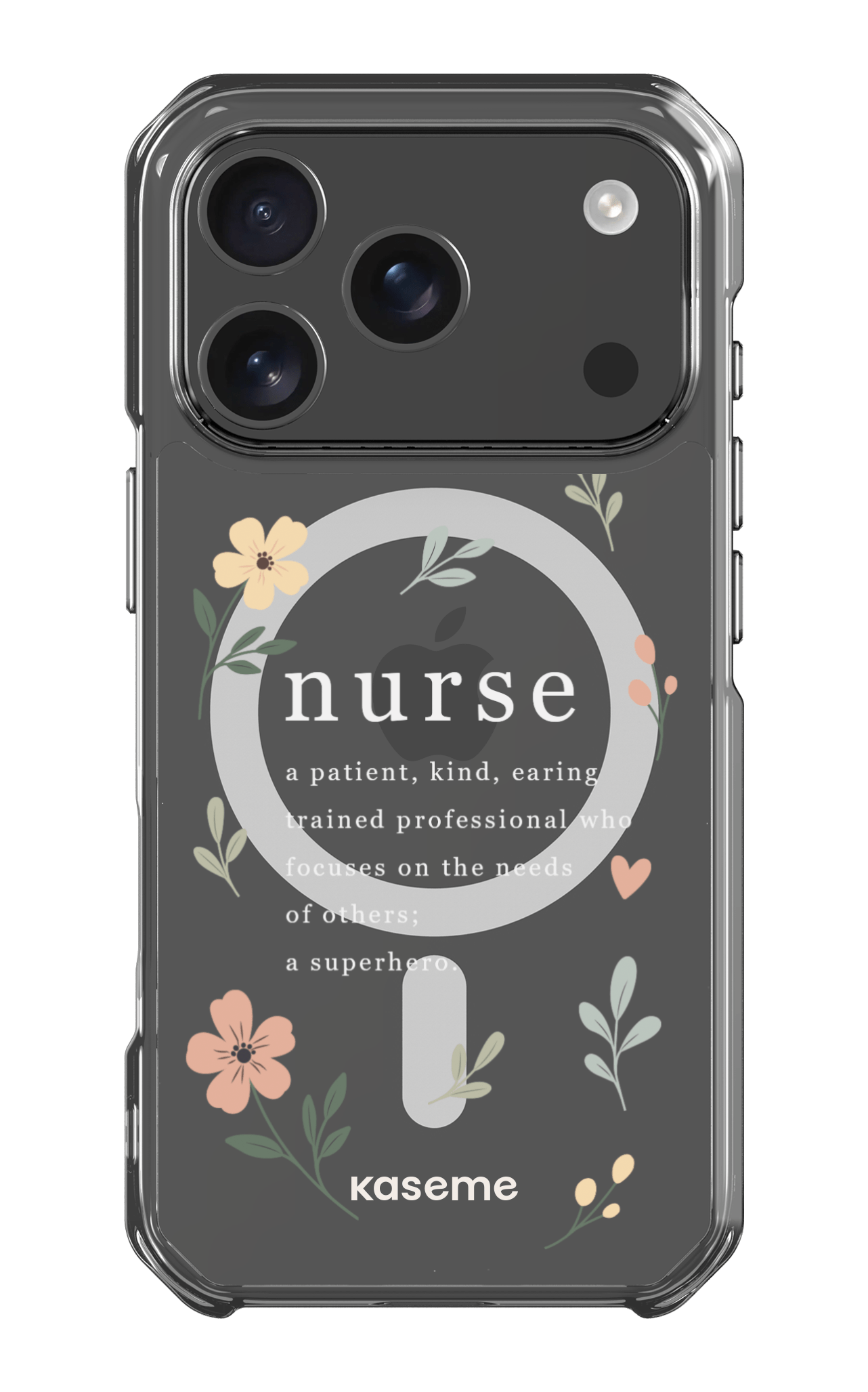 iPhone 17 Pro Clear Case Magsafe With Heart Clear Case -