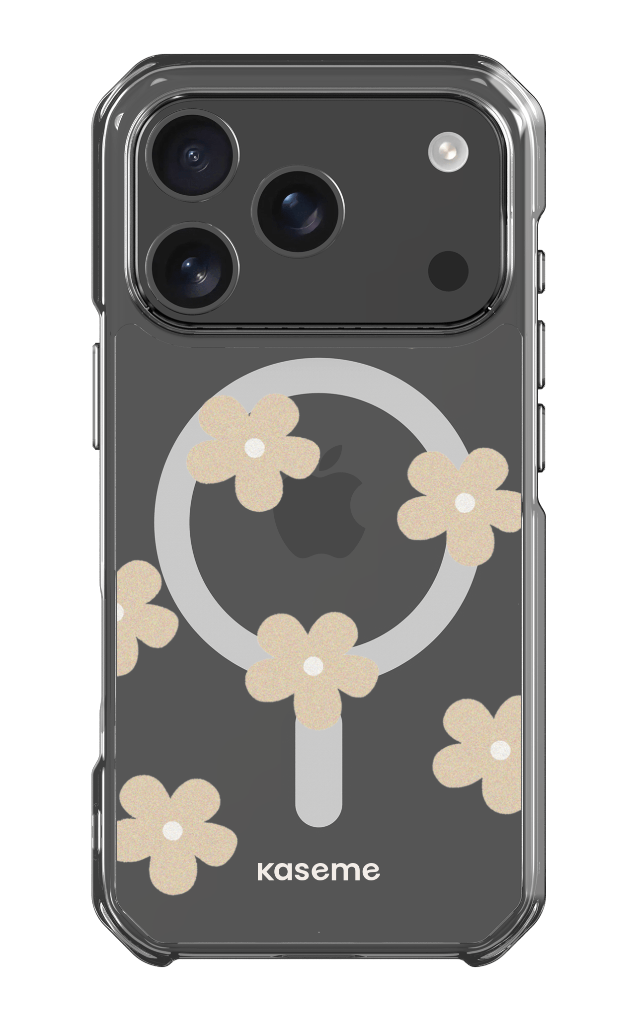 iPhone 17 Pro Clear Case Magsafe Woodstock Beige Clear Case -