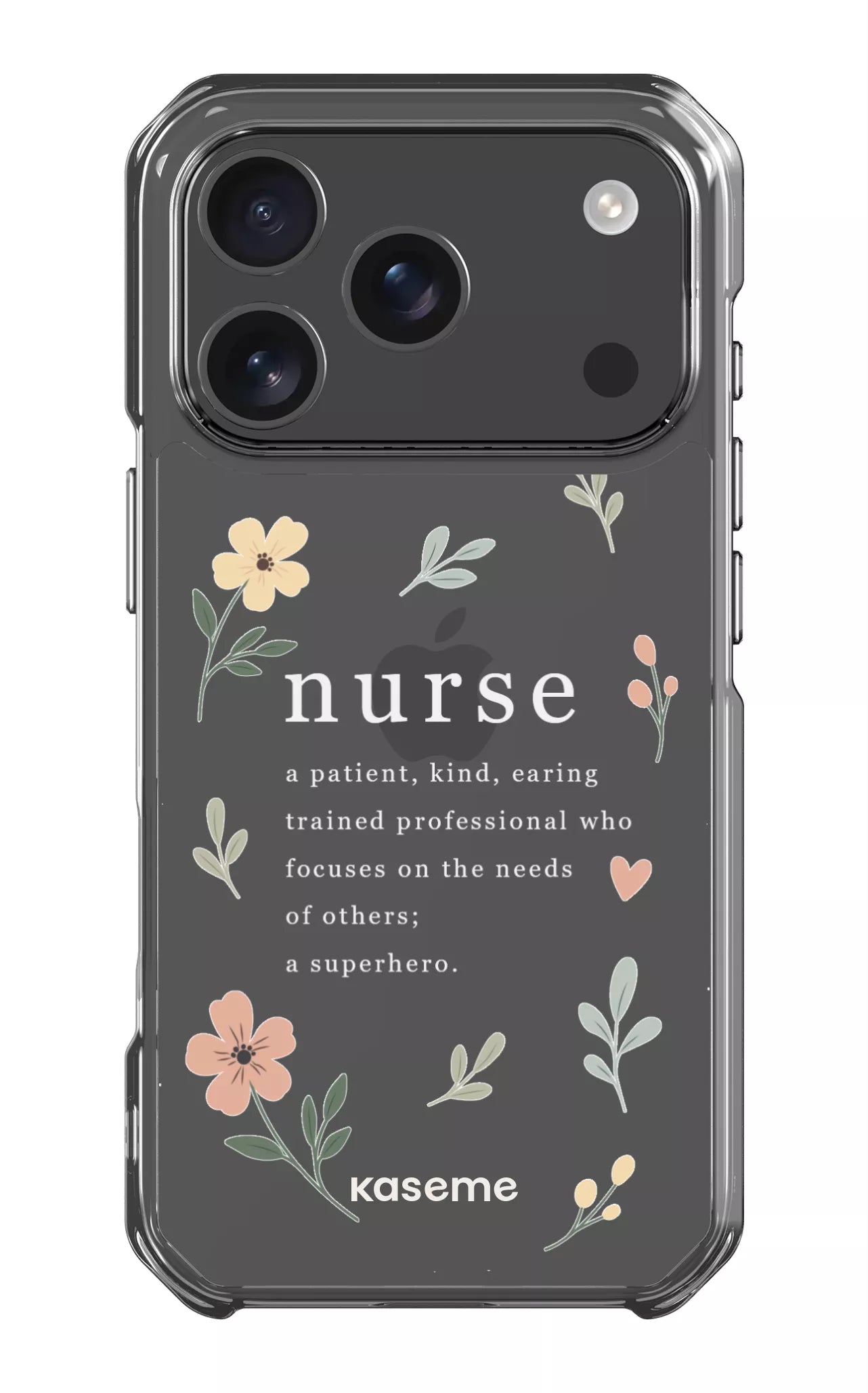 iPhone 17 Pro Clear Case With Heart Clear Case -