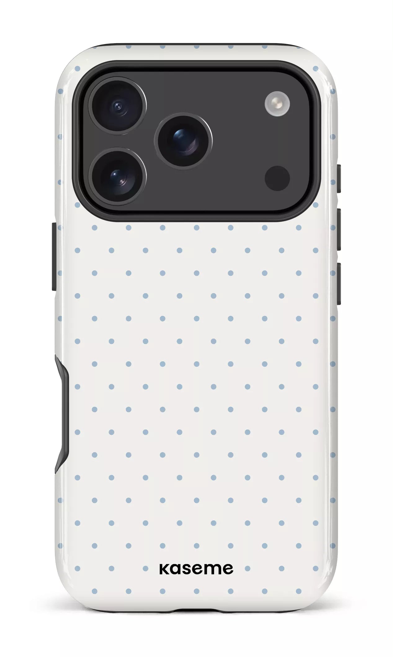 iPhone 17 Pro Impact Case Ditsy White & Blue -