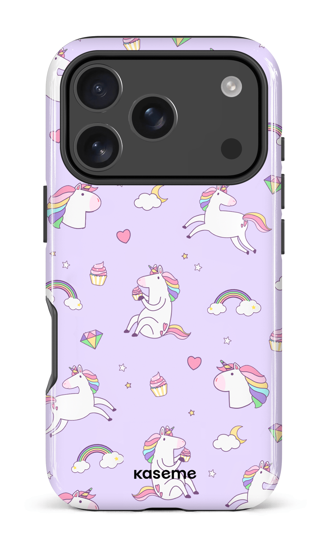 iPhone 17 Pro Impact Case Glitter purple -