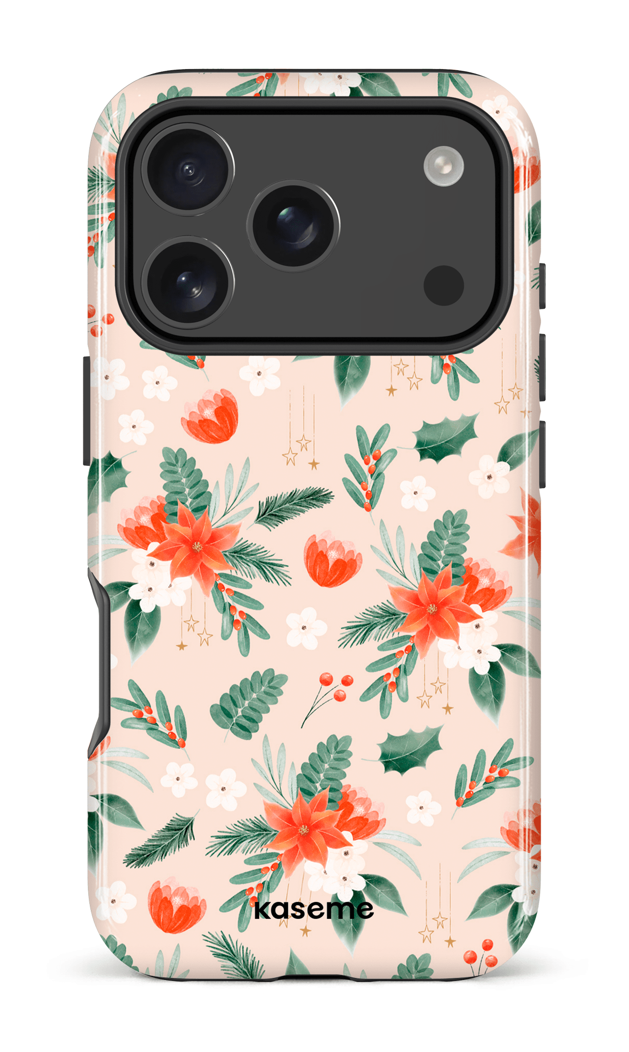 iPhone 17 Pro Impact Case Poinsettia Beige -