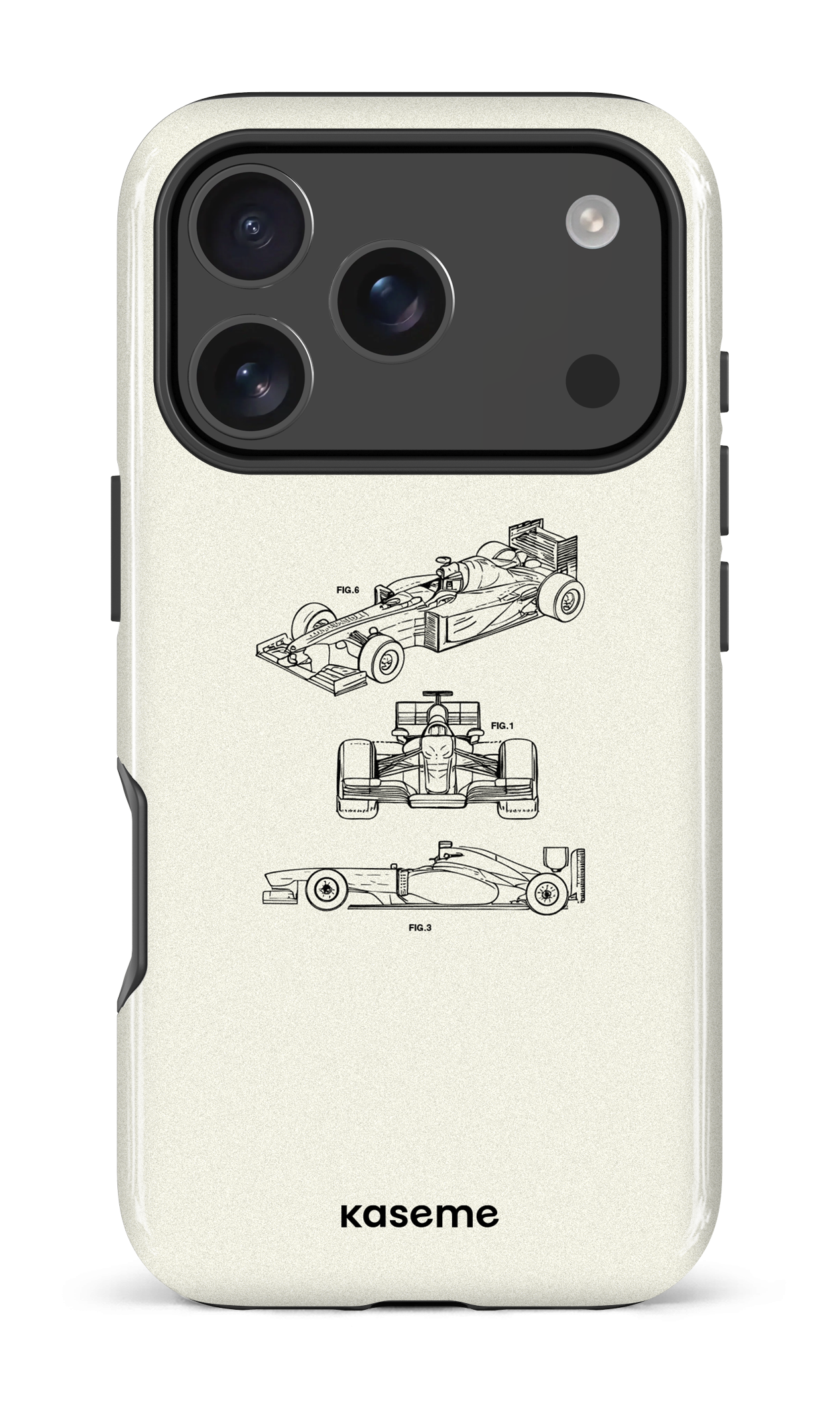 iPhone 17 Pro Impact Case Sport Car White -